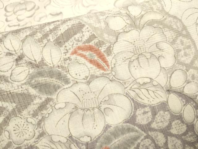 平和屋着物▽訪問着 単衣 紬地 辻が花 正絹 逸品 DABG3981du