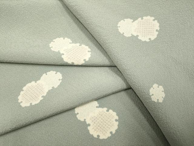 平和屋着物▽上質な小紋 単衣 雪輪重ね文 ますいわ屋扱い 正絹 逸品 DABG3983du