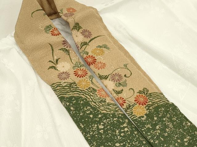 平和屋着物■長襦袢 無双仕立て 舞桜地紋 半衿刺繍 洗える着物 DABG4144qp