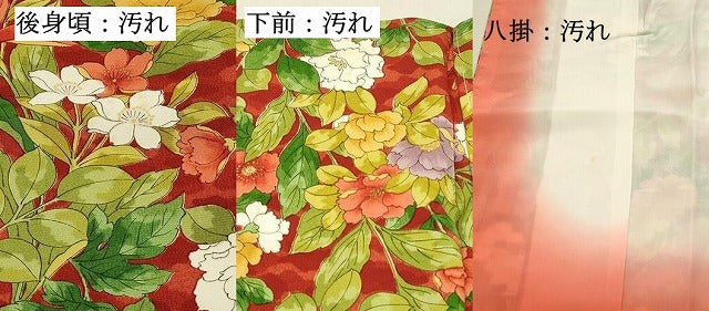 平和屋着物■上質な小紋 草花文 金彩 正絹 逸品 DABG4148qp