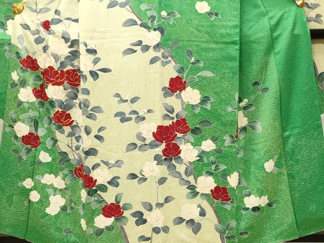 平和屋着物■豪華振袖 駒刺繍 草花文 金彩 正絹 逸品 DABG4173qp