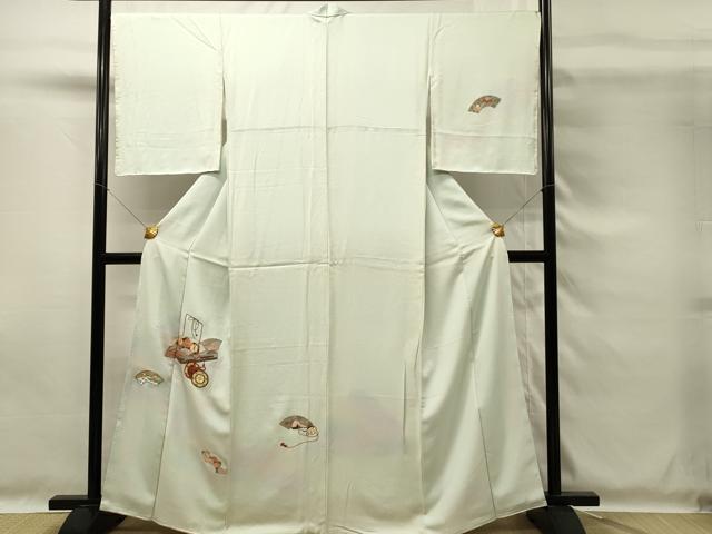 平和屋着物■訪問着 駒刺繍 総刺繍 地紙花鼓文 暈し染め 正絹 逸品 DABG4206qp