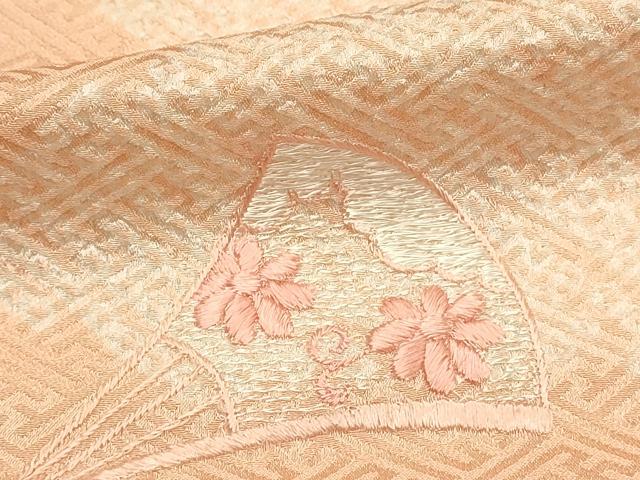 平和屋着物■訪問着 総刺繍 鼓花文 伊勢丹扱い 正絹 逸品 DABG4223qp