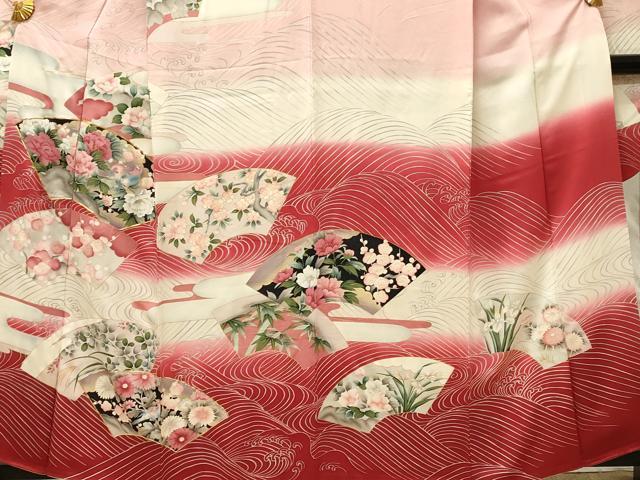 平和屋着物■豪華振袖 駒刺繍 型染め 地紙花鳥文 牡丹 暈し染め 金彩 正絹 逸品 DABG4245qp