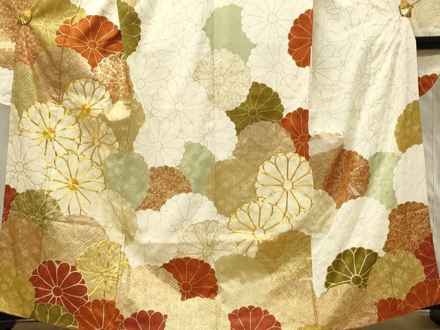 平和屋着物■豪華振袖 駒刺繍 菊尽くし 金彩 正絹 逸品 DABG4268qp