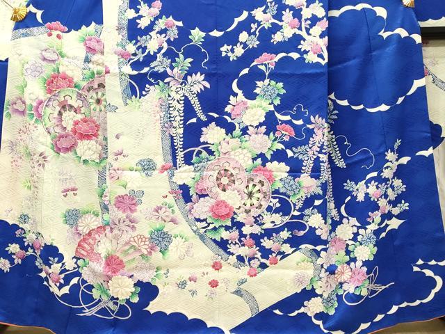 平和屋着物■豪華振袖 駒刺繍 片輪車花文 牡丹 銀彩 正絹 逸品 DABG4269qp