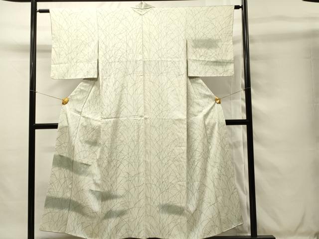 平和屋着物■訪問着 刺繍 草葉文 暈し染め 正絹 逸品 DABG4481qp