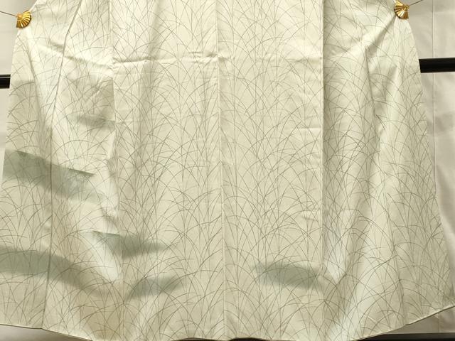 平和屋着物■訪問着 刺繍 草葉文 暈し染め 正絹 逸品 DABG4481qp