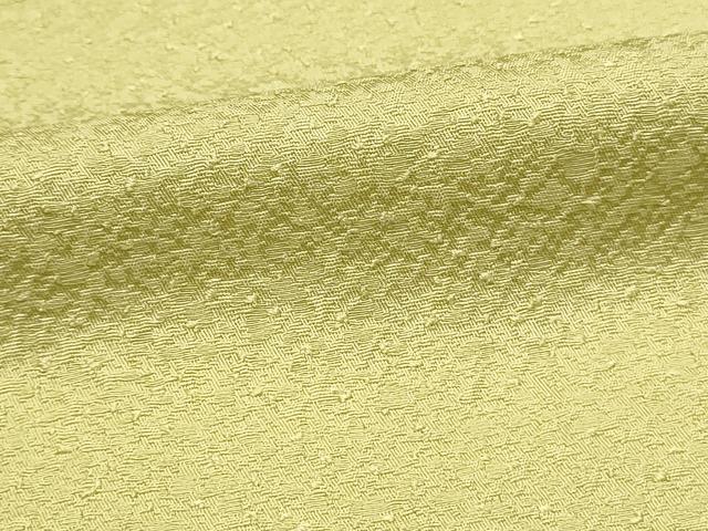 平和屋着物■本草木染作家 瑞寶 色無地 霞地紋 枯草色 正絹 逸品 DABG4507qp
