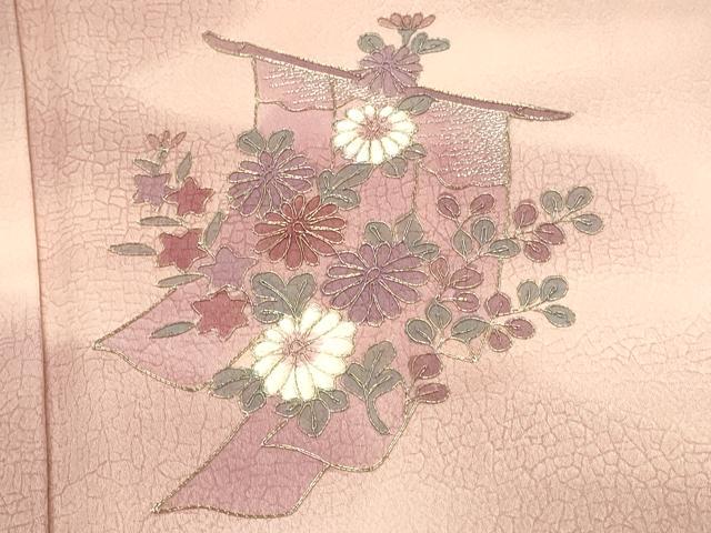 平和屋着物■訪問着 駒刺繍 几帳花文 暈し染め 正絹 逸品 DABG4515qp