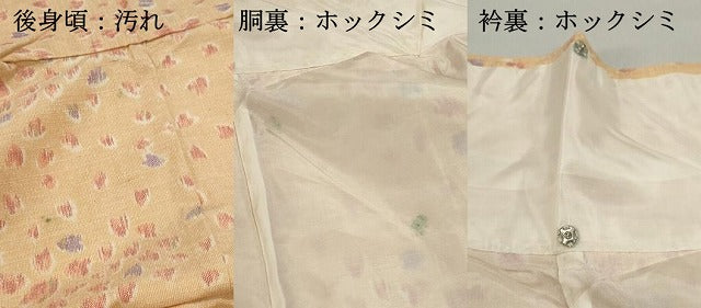 平和屋着物■上質な紬 舞桜文 正絹 逸品 DABG4544qa