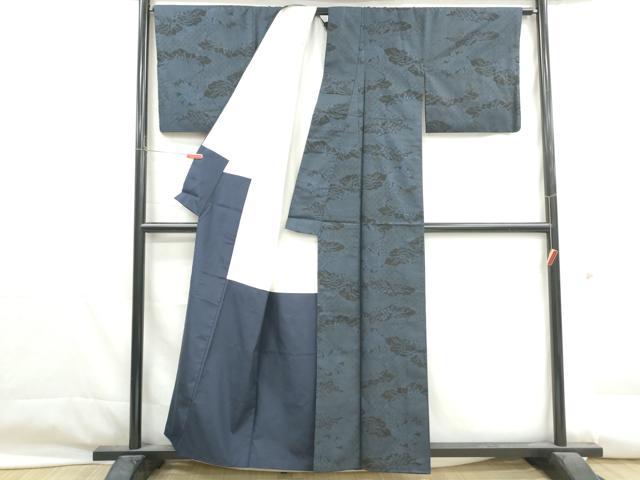 平和屋着物■本場大島紬 9マルキ 雲取り花丸文 正絹 逸品 DABG4663qa