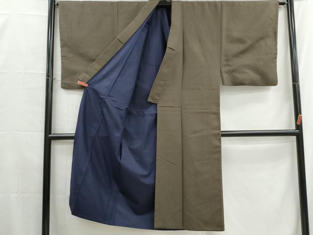 平和屋着物■男性 お召 霞文 正絹 逸品 DABG4720qa