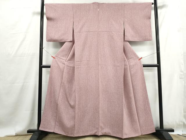 平和屋着物■上質な小紋 たたき染め 霞文 正絹 逸品 DABG4777qa