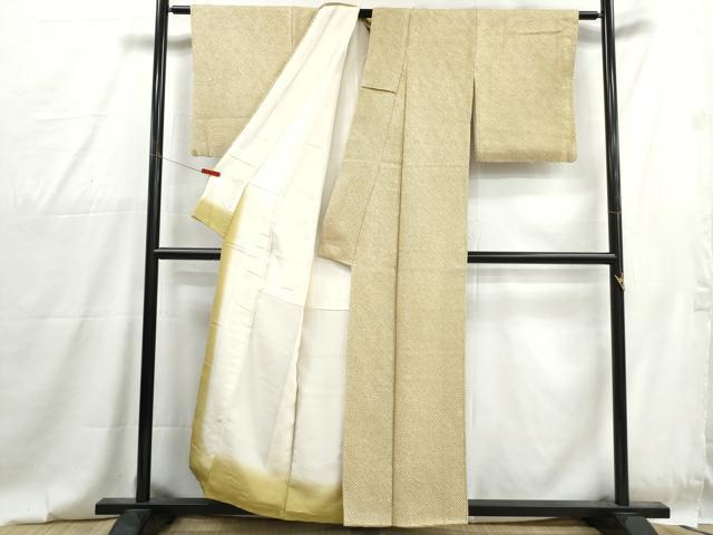 平和屋着物■大変加工の良い総絞り小紋 正絹 逸品 DABG4782qa
