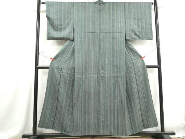 平和屋着物■上質な小紋 間道 正絹 逸品 DABG4794qa