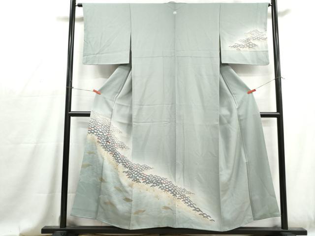 平和屋着物■訪問着 立波松文 暈し染め 金彩 正絹 逸品 DABG4806qa