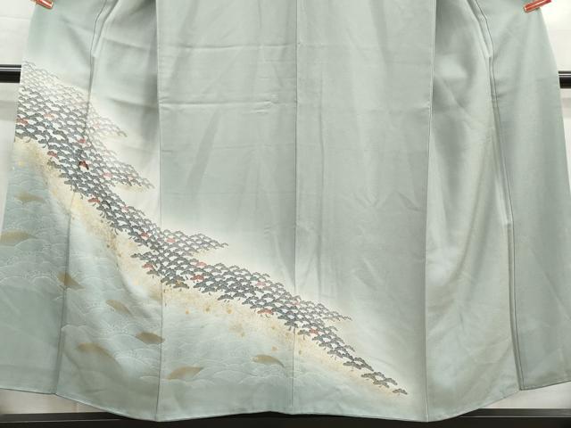 平和屋着物■訪問着 立波松文 暈し染め 金彩 正絹 逸品 DABG4806qa