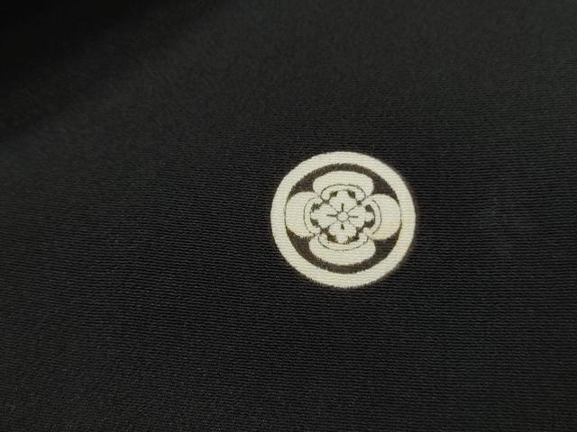 平和屋着物■豪華色留袖黒留袖 駒刺繍 乱菊 金彩 正絹 逸品 DABG4856qa