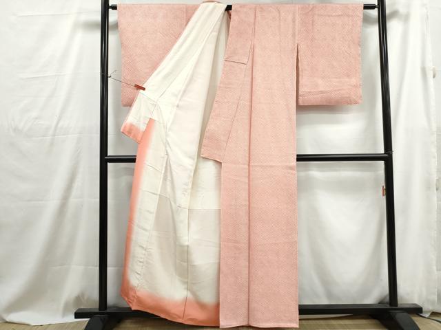 平和屋着物■大変加工の良い総絞り小紋 正絹 逸品 DABG4895qa