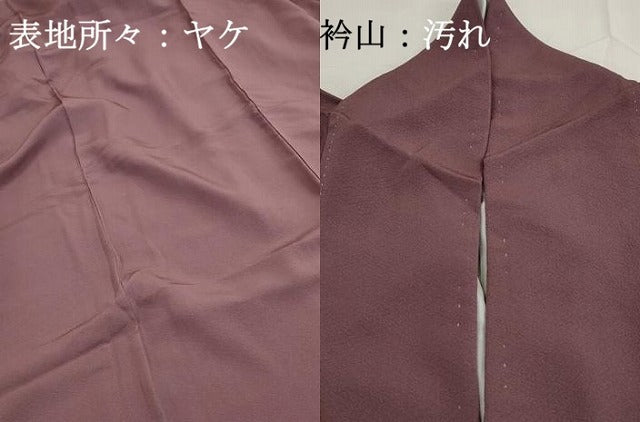 平和屋着物■上質な色無地 蘇芳香色 正絹 逸品 DABG4916qa