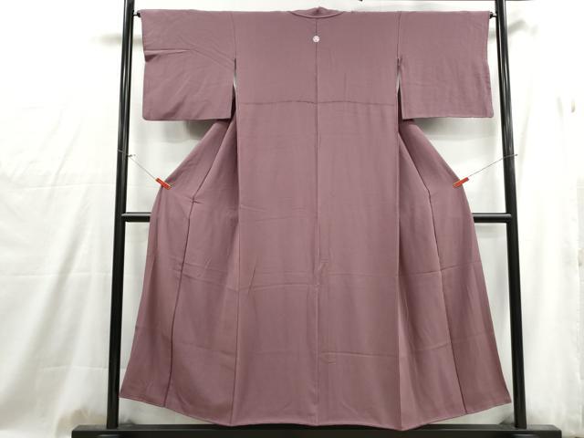 平和屋着物■上質な色無地 蘇芳香色 正絹 逸品 DABG4916qa