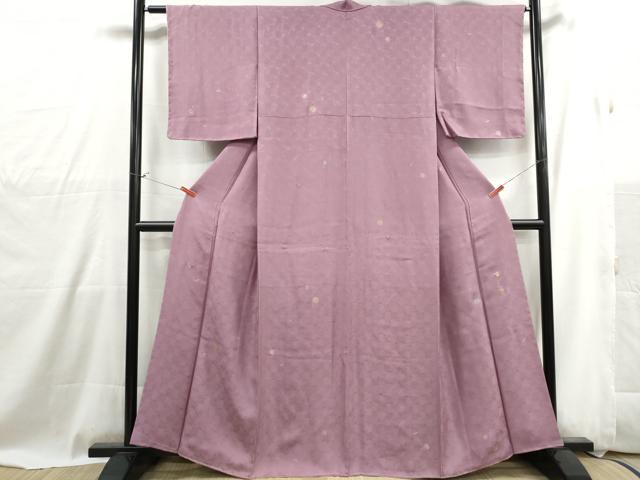平和屋着物■金彩友禅作家 堤順三 小紋 霞花文 金銀彩 やまと金ラベル 正絹 逸品 DABG4937qa