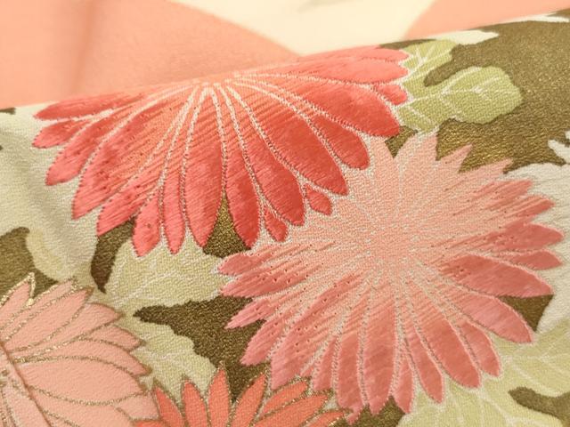 平和屋着物■訪問着 刺繍 地紙花文 金彩 正絹 逸品 DABG4945qa
