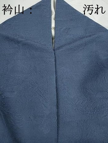 平和屋着物■上質な色無地 安藤広重 東海道五拾五撰 紺鼠色 さが美扱い 正絹 逸品 DABG4996qa