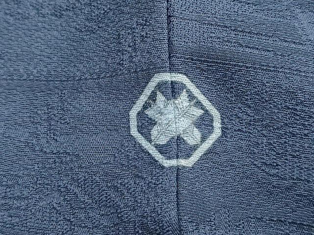 平和屋着物■上質な色無地 安藤広重 東海道五拾五撰 紺鼠色 さが美扱い 正絹 逸品 DABG4996qa