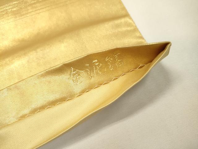 平和屋本店●六通柄袋帯 唐織 天の橋立絵文 本金箔 金泥箔 正絹 逸品 DABG5066fe