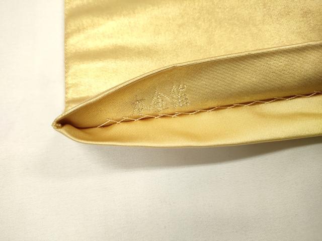 平和屋本店●六通柄袋帯 霞文 本金箔 金泥箔 正絹 逸品 DABG5088fe