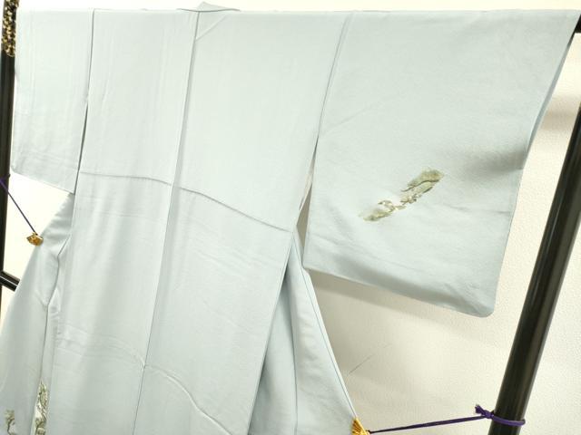 平和屋着物▼訪問着 総刺繍 短冊花松文 金銀糸 正絹 逸品 DABG5309fe