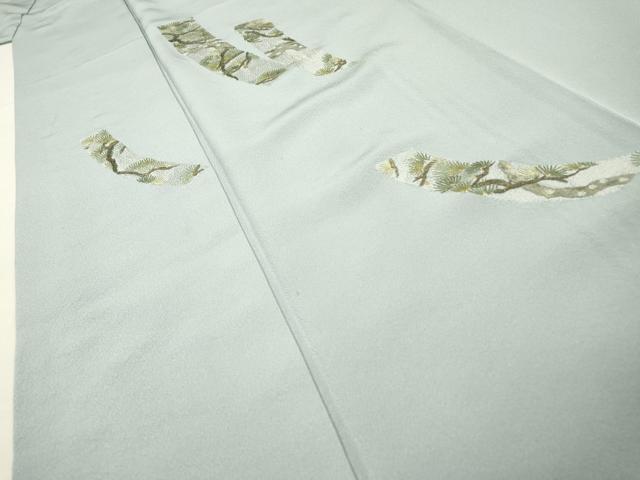 平和屋着物▼訪問着 総刺繍 短冊花松文 金銀糸 正絹 逸品 DABG5309fe
