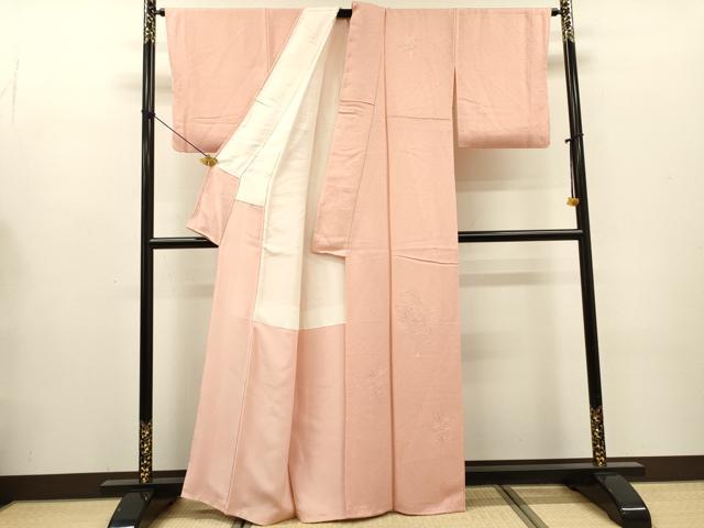 平和屋着物▼中国三大刺繍 スワトウ刺繍 汕頭刺繍 総刺繍 無地絵羽訪問着 鏡裏花文 虹色 正絹 逸品 DABG5336fe