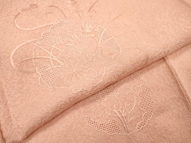 平和屋着物▼中国三大刺繍 スワトウ刺繍 汕頭刺繍 総刺繍 無地絵羽訪問着 鏡裏花文 虹色 正絹 逸品 DABG5336fe