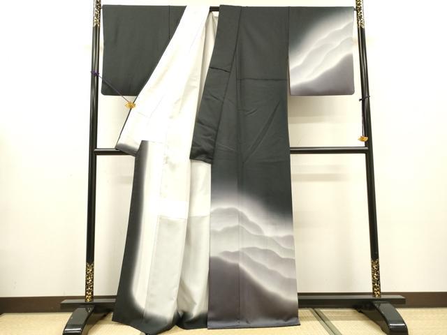 平和屋着物●訪問着 霞文 暈し染 正絹 逸品 DABG5340fe