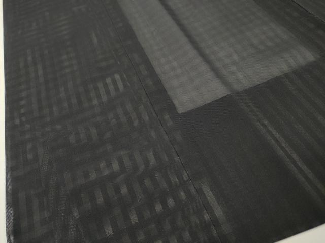 平和屋着物▽道行コート スリーシーズン 春夏秋 塵除け 二重紗 格子 ロング丈 正絹 逸品 DABG5501fe
