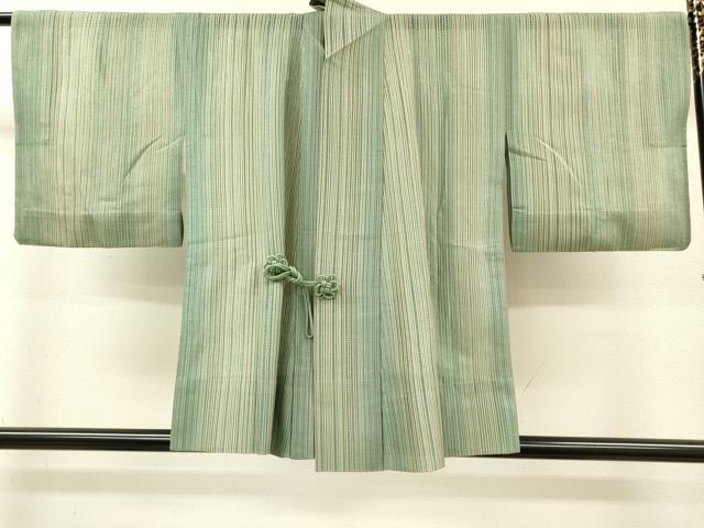 平和屋着物▽道中着 スリーシーズン 春夏秋 塵除け 羅 縞 正絹 逸品 DABG5506fe