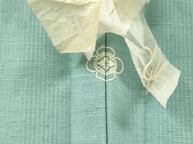 平和屋着物▽上質な紬 単衣 浅縹色 正絹 逸品 未使用 DABG5522fe