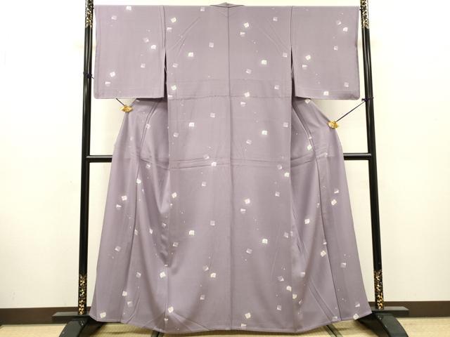 平和屋着物▽上質な小紋 単衣 源氏香 正絹 逸品 未使用 DABG5539fe
