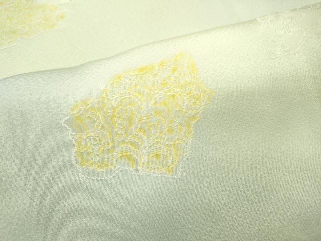 平和屋着物●上質な小紋 地紋起こし 破れ色紙花文 暈し染 正絹 逸品 未使用 DABG5650fe