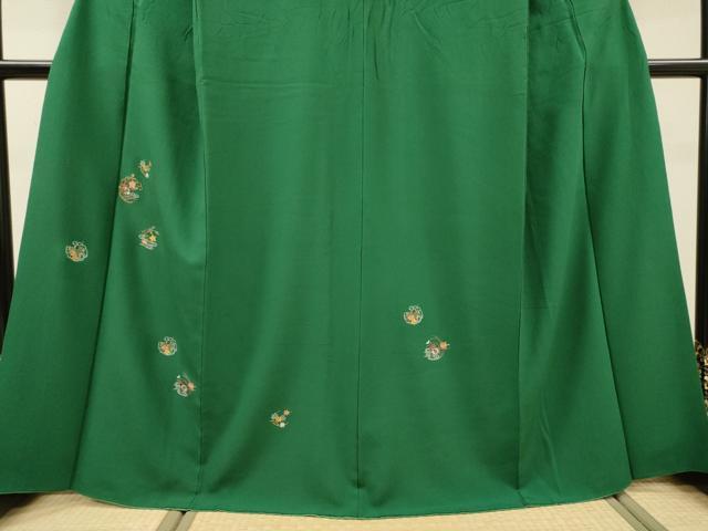平和屋着物▼訪問着 総刺繍 花丸文 金糸 正絹 逸品 DABG5660fe