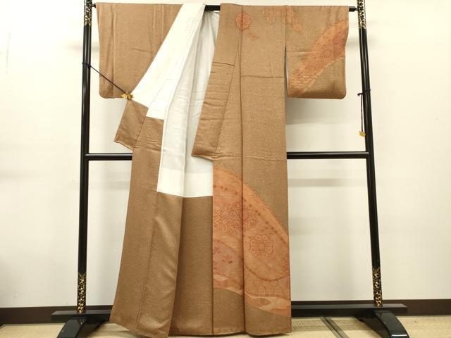 平和屋着物▼中国三大刺繍 スワトウ刺繍 汕頭刺繍 相良刺繍 総刺繍 訪問着 道長正倉院吉祥花文 正絹 逸品 DABG5670fe
