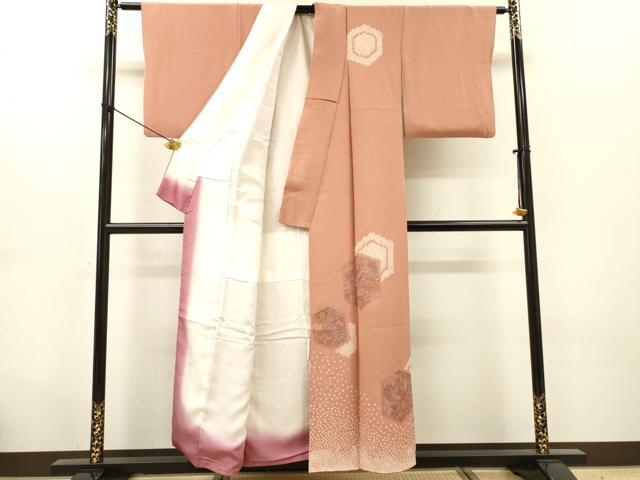 平和屋着物▼中国三大刺繍 スワトウ刺繍 汕頭刺繍 相良刺繍 訪問着 絞り 亀甲飛鶴花文 正絹 逸品 DABG5682fe