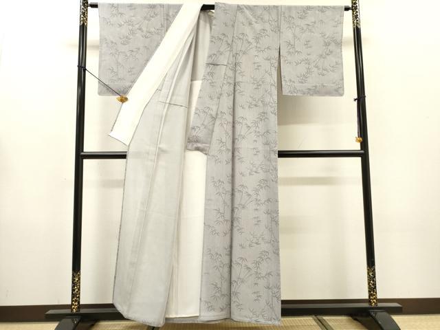 平和屋着物*夏物 小紋 絽 笹文 正絹 逸品 未使用 DABG5686fe