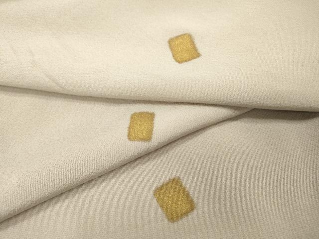平和屋着物▽上質な小紋 単衣 箔散らし 金彩 正絹 逸品 DABG5722fe