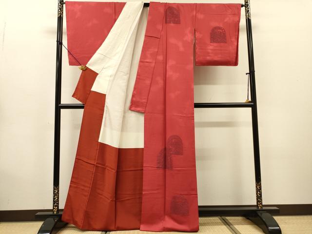 平和屋着物▼中国三大刺繍 相良刺繍 総刺繍 訪問着 草花 正絹 逸品 未使用 DABG5883fe
