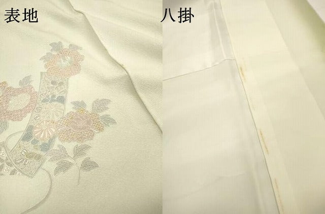 平和屋着物▼中国三大刺繍 スワトウ刺繍 汕頭刺繍 相良刺繍 総刺繍 訪問着 短冊吉祥花文 正絹 逸品 DABG5914fe