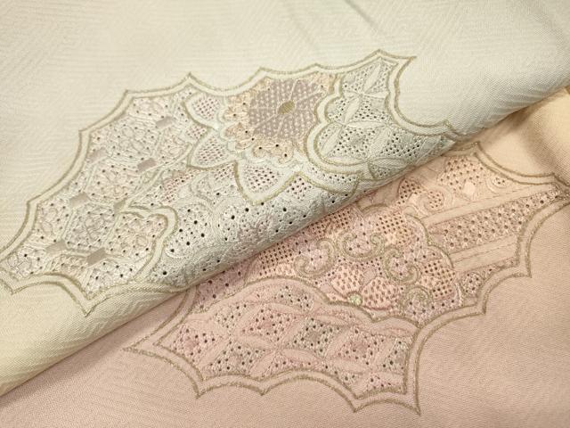 平和屋着物▼中国三大刺繍 スワトウ刺繍 汕頭刺繍 総刺繍 訪問着 正倉院吉祥花文 暈し染 金糸 正絹 逸品 DABG5963fe